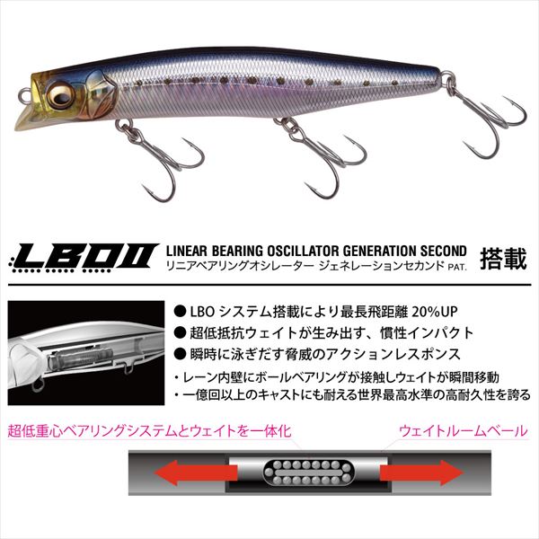 Megabass Seabass Lure Kagelou MD 125F Oboro Ayu