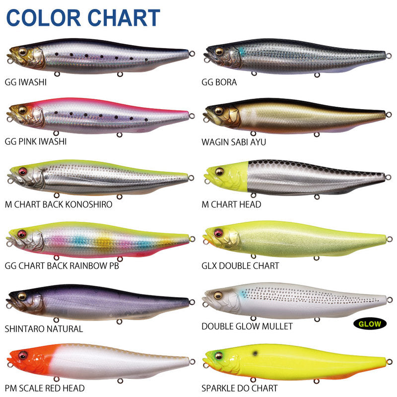 Megabass•MEGADOG 180•color#1#4#10 Megabass Seabass Lure Megadog 180 GG Iwashi