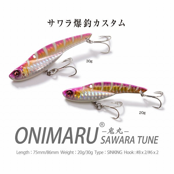 Megabass Seabass Lure Onimaru 20g Sawara Tune G Silver Gigo