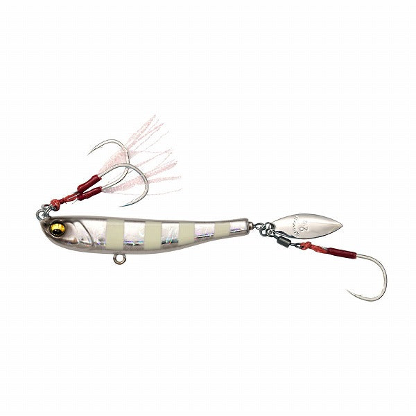 Megabass Metal Jig Makippa 50g Glow Zebra