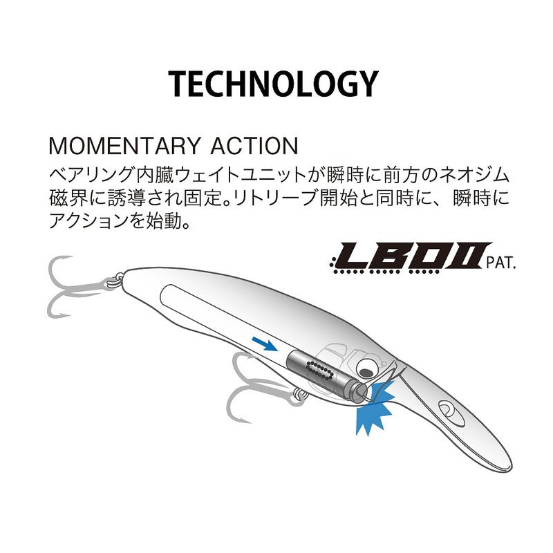 Megabass Bass Lure Live-X Model 1 Japanese Silver Oikawa