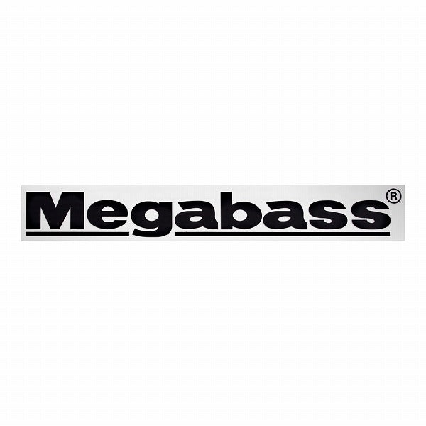 Megabass Cutting Sticker Megabass 10cm Black