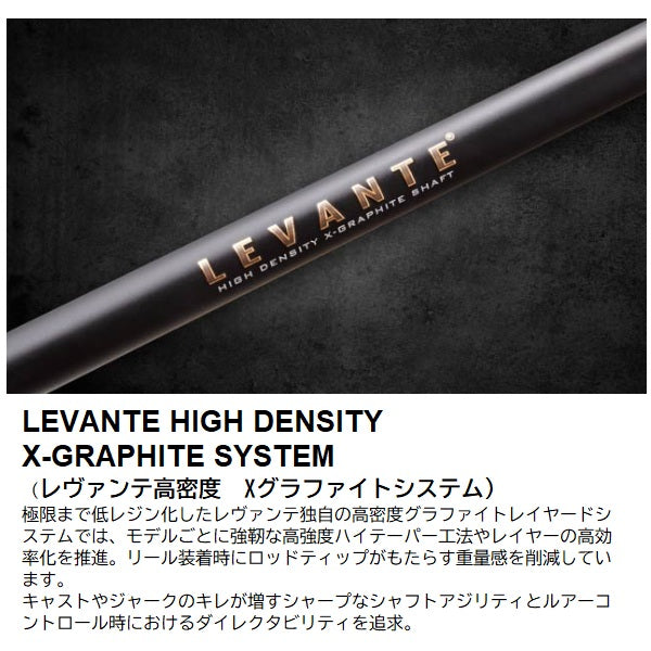 Megabass Bass Rod Levante P3 Multi Piece F3.1/2-610LV (Baitcasting 4 piece)