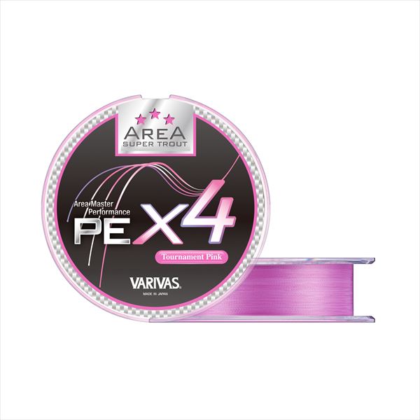 Varivas Super Trout Area PE X4 Pink 75m #0.175