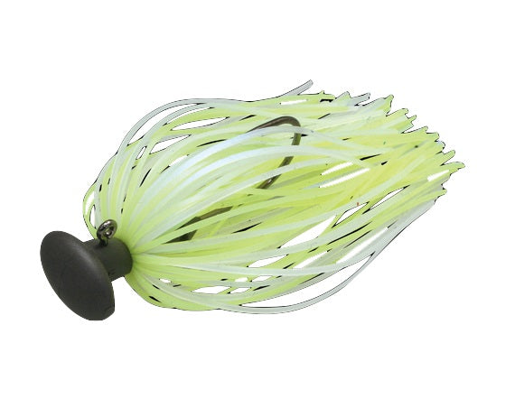 Jackall Rubber Jig Nakata jig 1/4oz Chartreuse/Pearl White