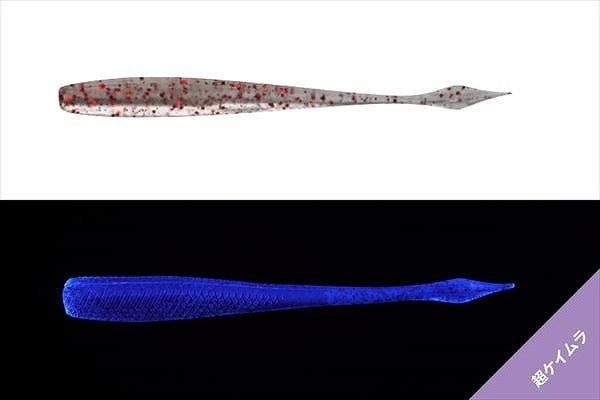 Jackall Worm Deka Kibi Nago 2.5inch Ultra Keimura Clear Red Flake