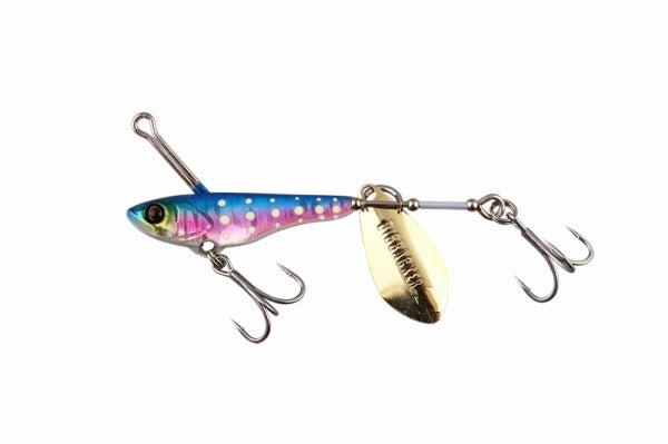 Jackall Metal Jig Big Backer Spin 20g Blue Pink/Glow Dot