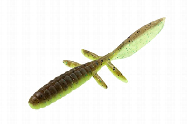 Jackall Worm DB UMA Free 3.8inch Green Pumpkin/Chart