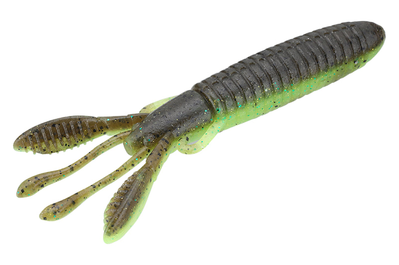 Jackall Worm Cover Craw Grande 4.5inch Green Pumpkin/Chart