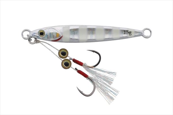 Jackall Metal Jig Big Backer Fit Jig 7g Glow Stripe/Border Holo