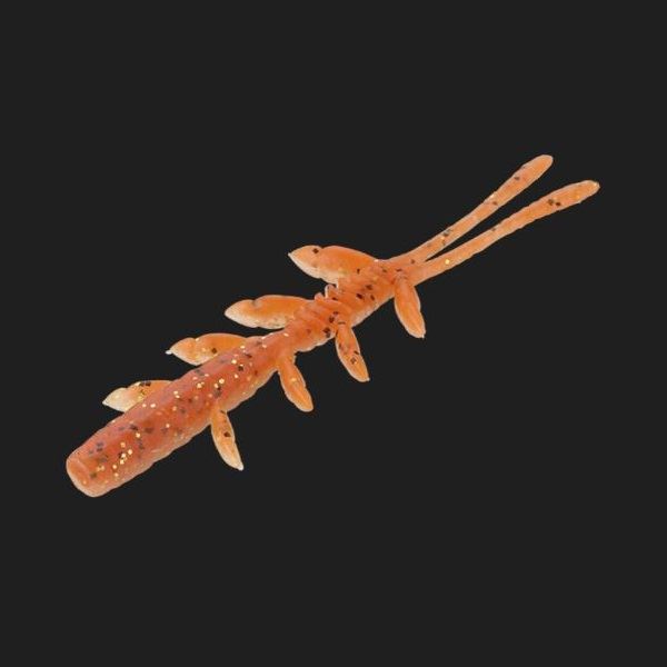 Jackall Worm Scissor Comb 3.8inch Orange Gold/Glowberry