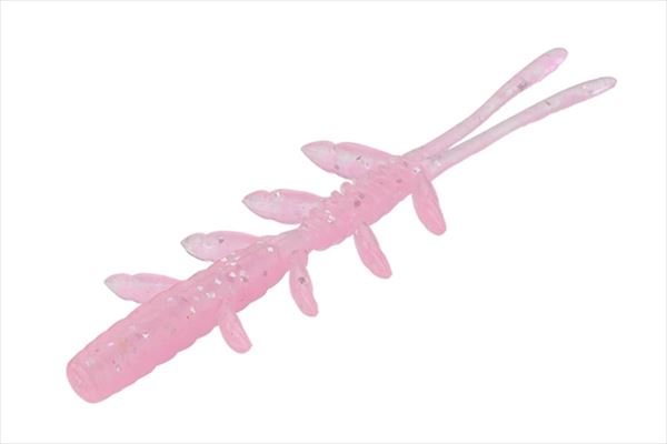 Jackall Worm Scissor Comb 3.0inch Pink Glow/Silver Flake