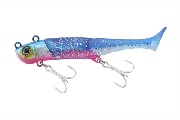 Jackall Worm Big Backer Wag Shad 15g Blue Pink