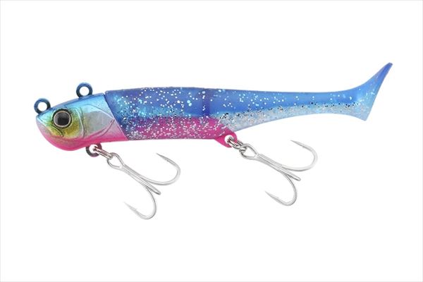 Jackall Worm Big Backer Wag Shad 22g Blue Pink