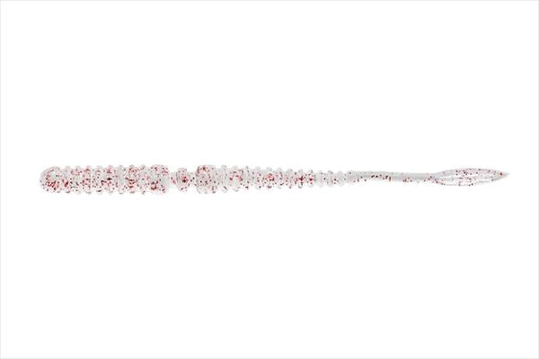 Jackall Worm Peke Ring Tide Max 2.2inch Clear Red Flake