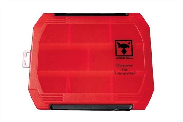 Jackal Lure Case 2300D W Open Tackle Box M Clear Red