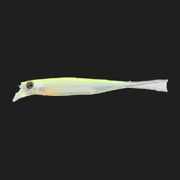 Jackall Worm Drift Fry 4.0inch Yellow Chart Fly