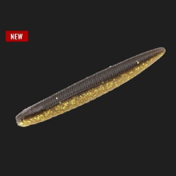 Jackall Worm Yammy Fish 3.8inch Marmo Gold Black