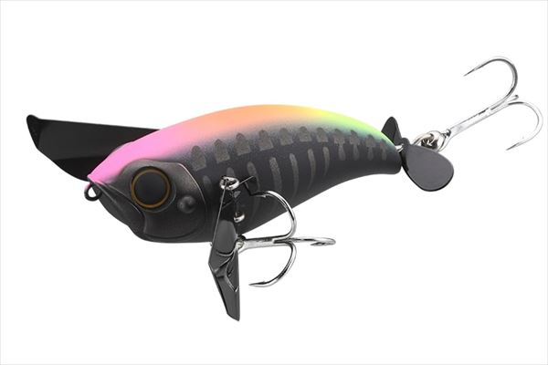 Jackall Bass Lure Pompadour Jr. Luminous Black Bone