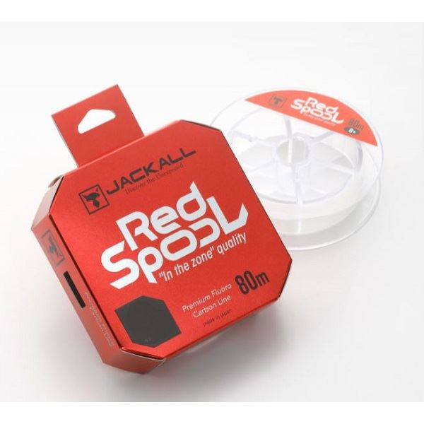 Jackall Red Spool 2lb 80m Fluorocarbon Line