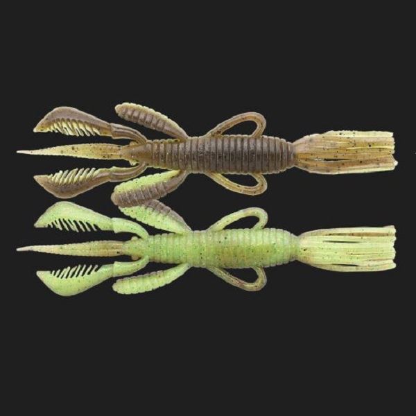 Jackall Worm Pine Shrimp 3.5inch AR Custom Green Pumpkin/Chart