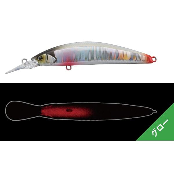 Jackall Trout Plug Tricoroll GT 72DR-F Ecchu Float White Back