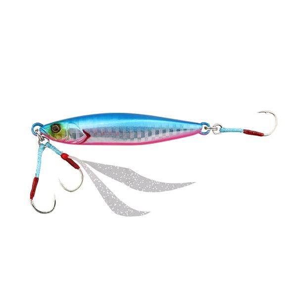 Jackall Metal Jig Flag Trap 120g Blue Pink/Border Holo