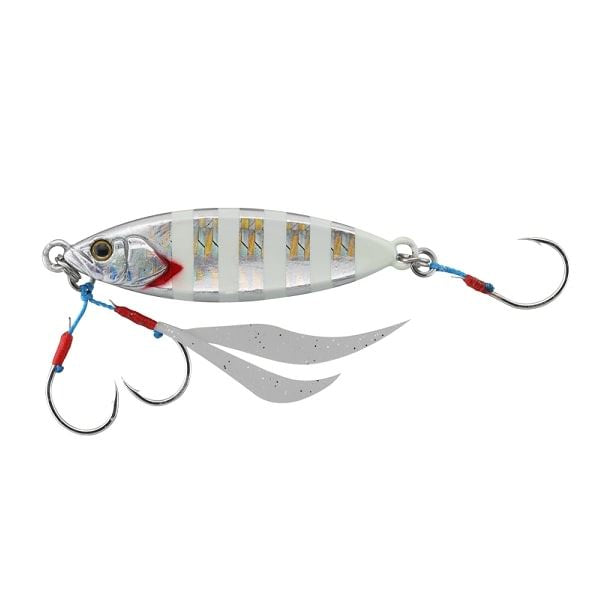 Jackall Metal Jig Flag Trap Leaf 40g Glow Stripes/Border Holo