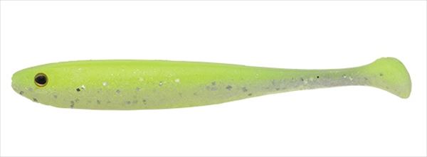 Jackall Worm Peaceton Shad 2.8inch Chart/Pearl Silver