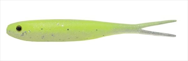 Jackall Worm Peaceton Fly 2.8inch Chart/Pearl Silver