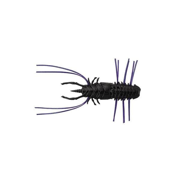 Jackall Worm Wam Wam Flare 48 Solid Black