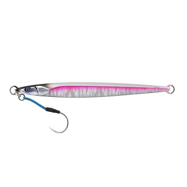 Jackall Metal Jig BamBluz Jig Semi Long 100g UV Laser Pink