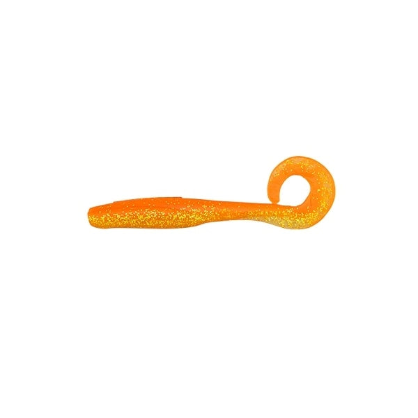 Jackall Worm Sabull Sensy Curly 4.0inch Orange Gold