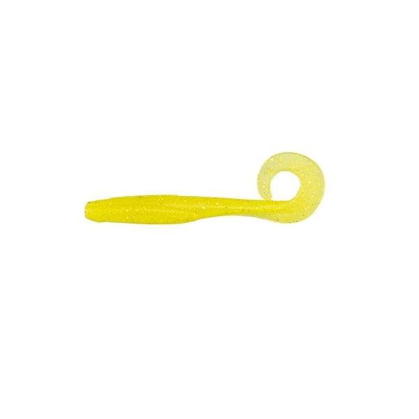 Jackall Worm Sabull Sensy Curly 4.0inch Chart Gold