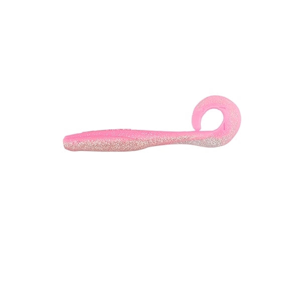 Jackall Worm Sabull Sensy Curly 4.0inch Pink Silver