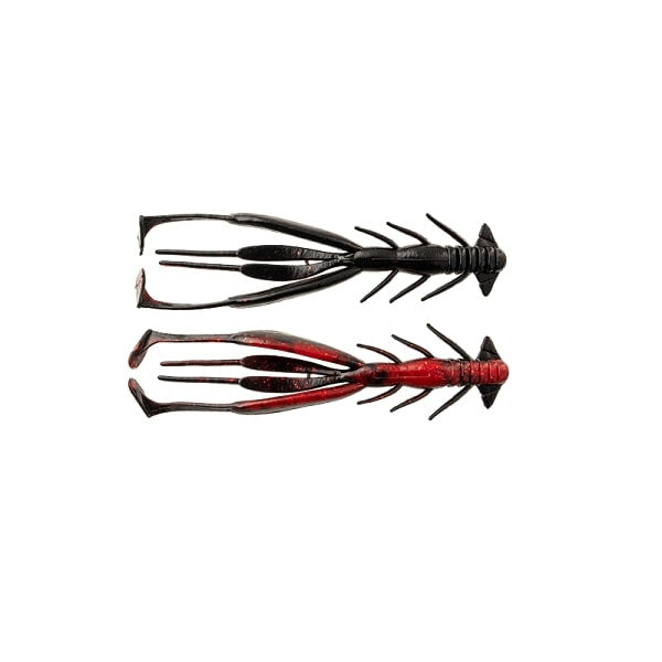 Jackall Worm Bleeker Jimmy Shrimp 3.8inch Red Berry Devil
