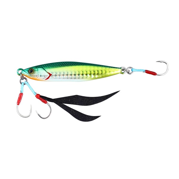 Jackall Metal Jig Flag Trap 60g Green Gold Berry Glow