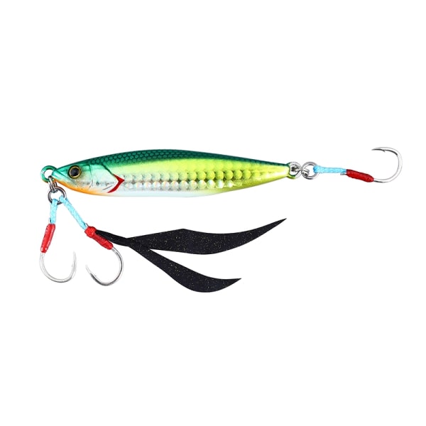 Jackall Metal Jig Flag Trap 80g Green Gold Berry Glow