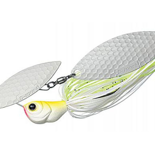 Evergreen Spinnerbait MoDO D Zone 3/4oz Double Willow #02 White Chart