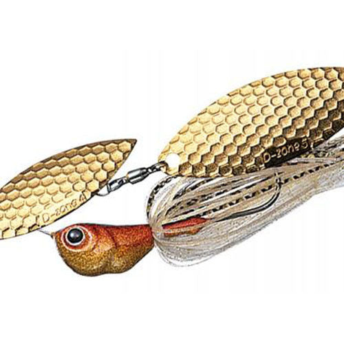 Evergreen Spinnerbait MoDO D Zone 3/4oz Double Willow #09 Gold Rush