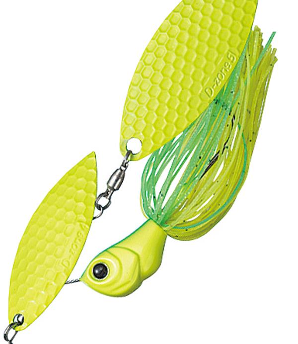 Evergreen Spinnerbait MoDO D Zone 3/8oz Double Willow #11 Super Chart