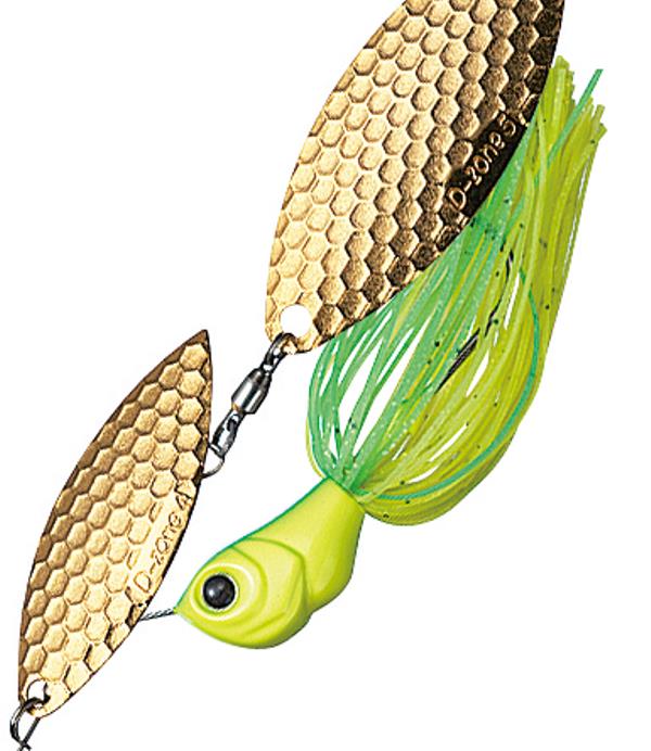 Evergreen Spinnerbait MoDO D Zone 3/8oz Double Willow #16 Super Chart G