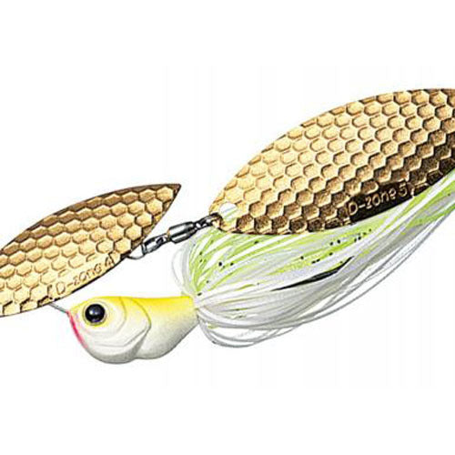 Evergreen Spinnerbait MoDO D Zone 3/4oz Double Willow #14 White Chart G