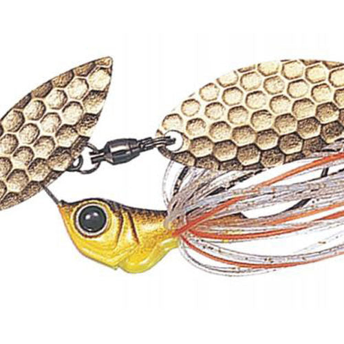 Evergreen Spinnerbait MoDO D Zone Fry 1/4oz Single Willow #22 Kurokin (Gold)