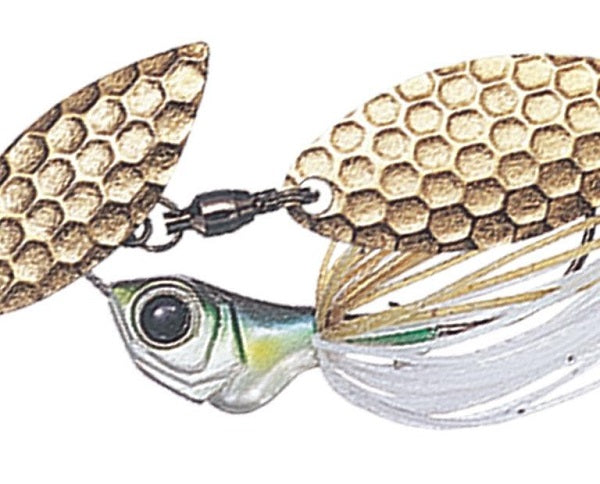 Evergreen Spinnerbait MoDO D Zone Fry 1/4oz Double Willow #01 Ayu (Gold)