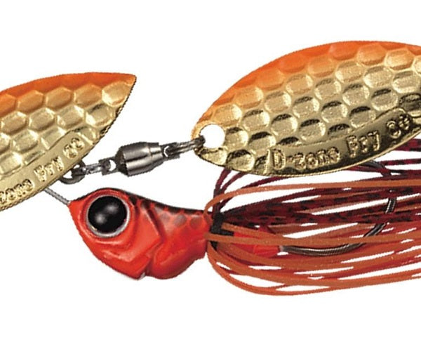 Evergreen Spinnerbait MoDO Zone Fry 1/4oz Double Willow #08 Prespawn Dynamite (Orange Gold)