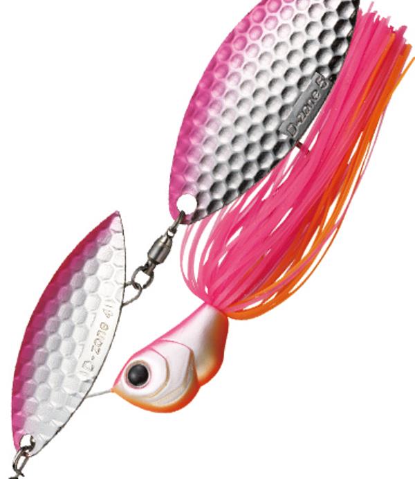 Evergreen Spinnerbait MoDO D Zone 3/8oz Double Willow #18 Hot Pink