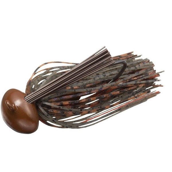 Evergreen Rubber Jig Reaction Football 3/4oz #124 Green Pumpkin Claw