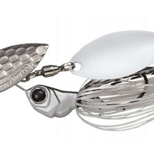 Evergreen Spinnerbait MoDO D Zone Fry 1/4oz Single Willow #04 Super White (Silver front, White back)