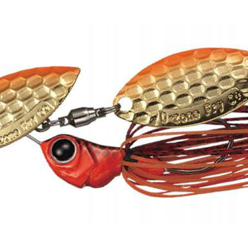 Evergreen Spinnerbait MoDO D Zone Fry 1/4oz Single Willow #08 Prespawn Dynamite (Orange Gold)